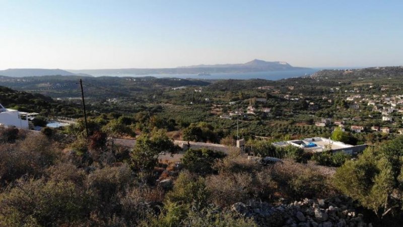 Gavalochori Kreta, Gavalochori: Panoramagrundstück mit Meer- und Bergblick zu verkaufen Grundstück kaufen